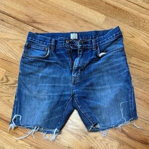 Men’s cutoff Jean shorts jorts j crew 6” inseam 30 waist